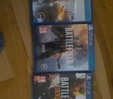 3 spil som vist på foto, PS4, action