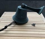 Skibsklokke med patina Massiv messing diamete